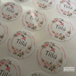 sticker redondo