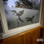Rotulación ventana vinilo adhesivo frosted personalizado